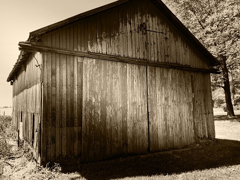 Old barn exterior.