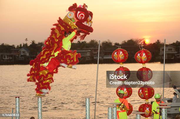 Dança Do Leão Chinês Ano Novo - Fotografias de stock e mais imagens de Alegria - Alegria, Amanhecer, Ano Novo Chinês