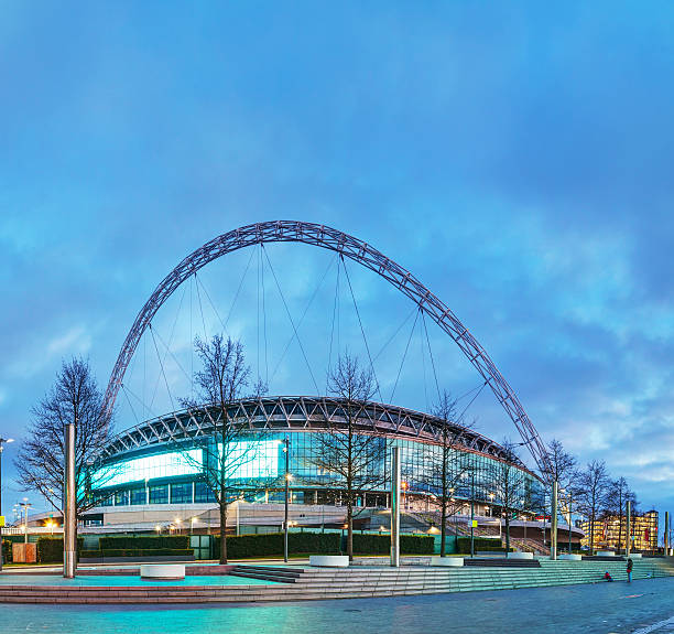 Wembley stadium in London, UK stock photo