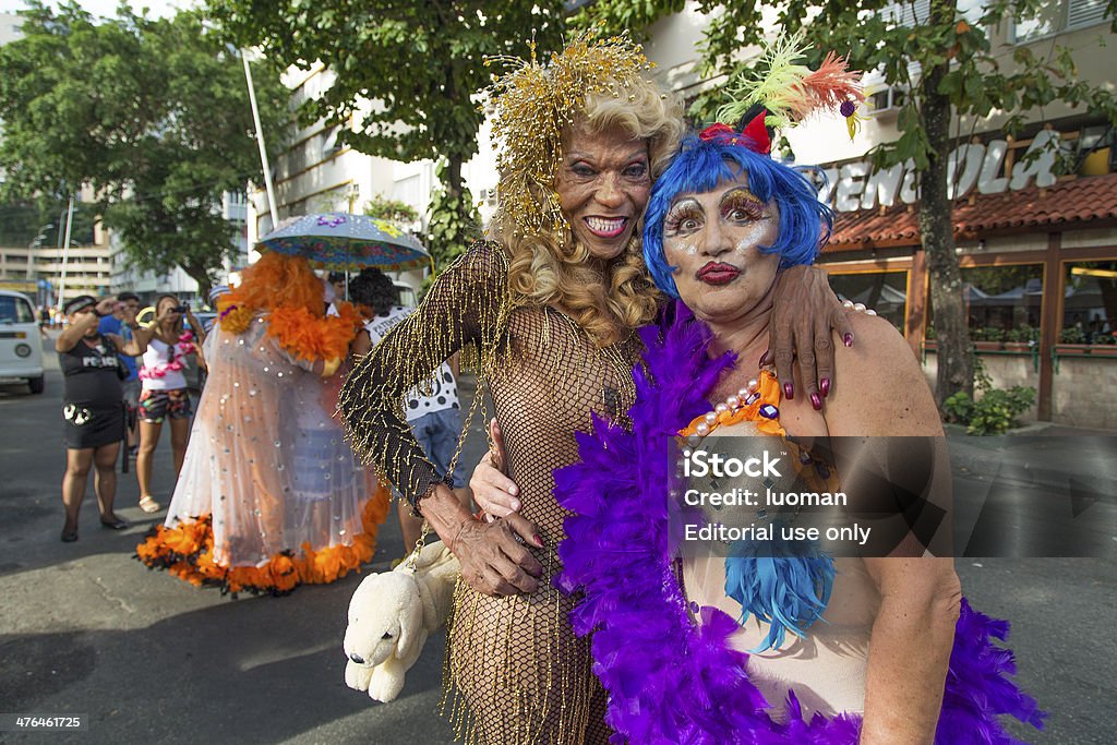 Street Carnaval no Rio de Janeiro - Royalty-free Abraçar Foto de stock