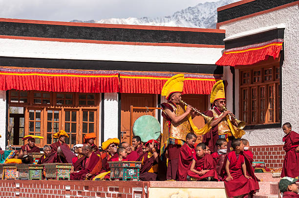 festival de diskit - buddhist puja fotografías e imágenes de stock