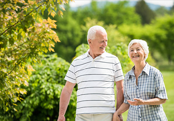 Senior Couple - Relaxing and Having Fun Together