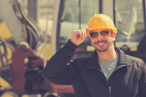 istock Real and ordinary construction worker on his job. 476464766