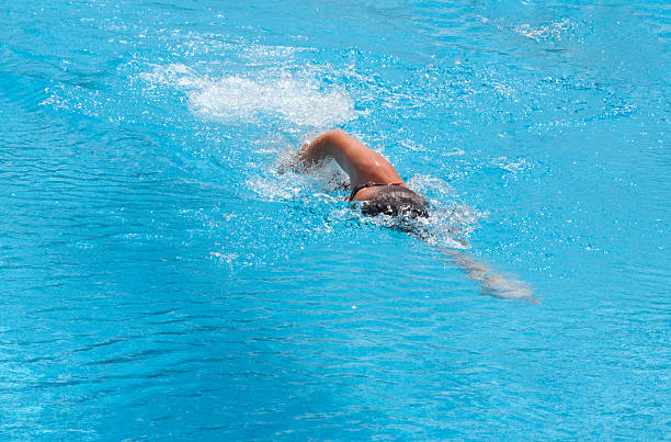 istock Boy is swimming the breaststroke in a pool 476465329