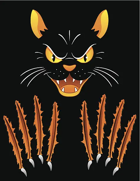 Vector illustration of Cat Scratch Fever