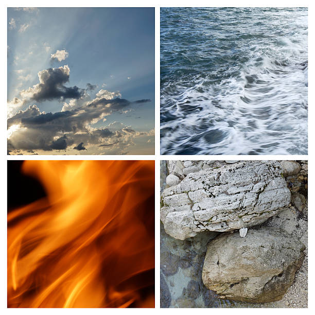 Collage four elements Collage of the four classical elements the four elements stock pictures, royalty-free photos & images