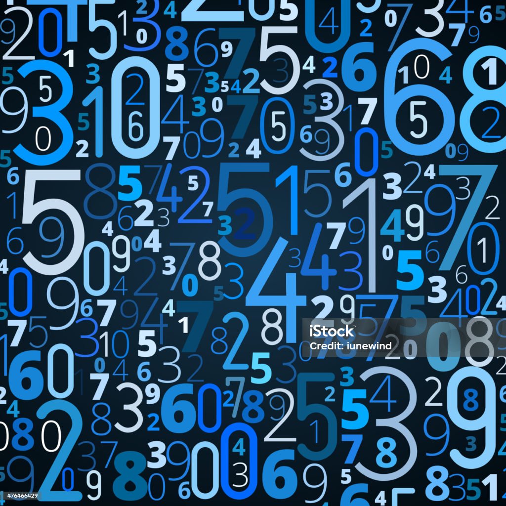 Editable Numbers Background Vector Background From Numbers Stock Illustration - Download Image Now ...