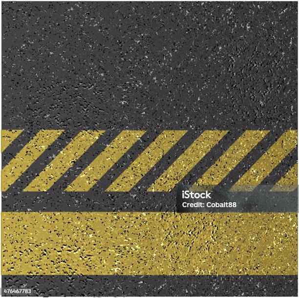 Asphalt Hintergrund Stock Vektor Art und mehr Bilder von Einfache gelbe Linie - Einfache gelbe Linie, Asphalt, Bildhintergrund