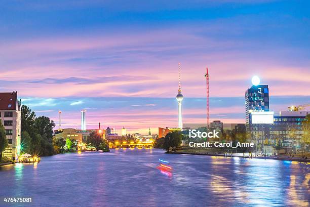 Berlin At Night Stock Photo - Download Image Now - Alexanderplatz, Architectural Dome, Architecture