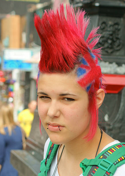 Punk Girl With Attitude Stock Photo - Download Image Now - Punk - Person,  Mohawk, Teenage Girls - iStock