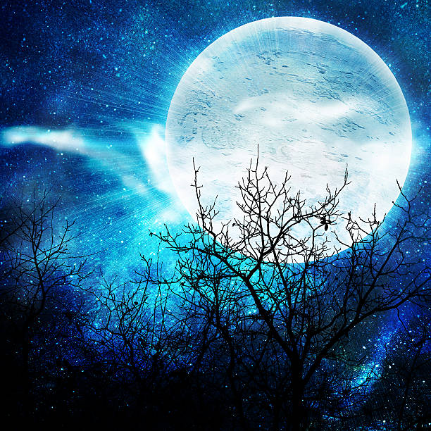 istock illustration of the night with a fool moon 476476415