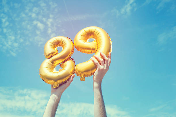 istock Gold number 89 balloon 476476562