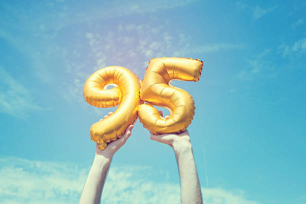 istock Gold number 95 balloon 476476576
