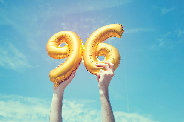 istock Gold number 96 balloon 476476578