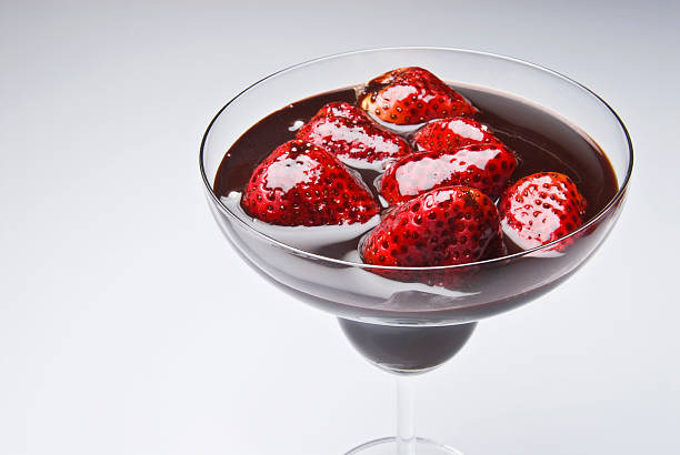 istock Strawberries dipped in chocolate syrup 476478819