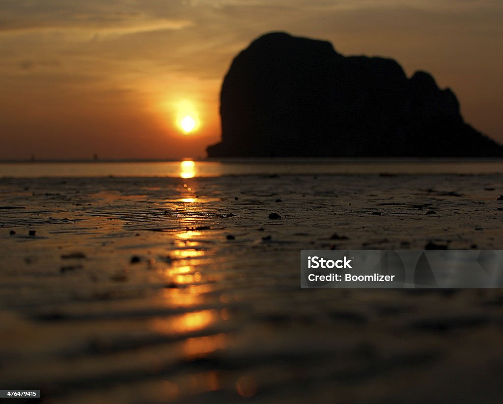 Sunrise und sand. - Lizenzfrei Blau Stock-Foto