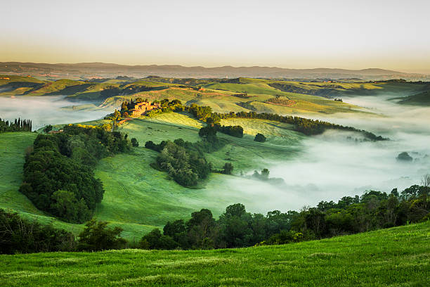 istock Foggy Valley in the morning, Tuscany 476479649