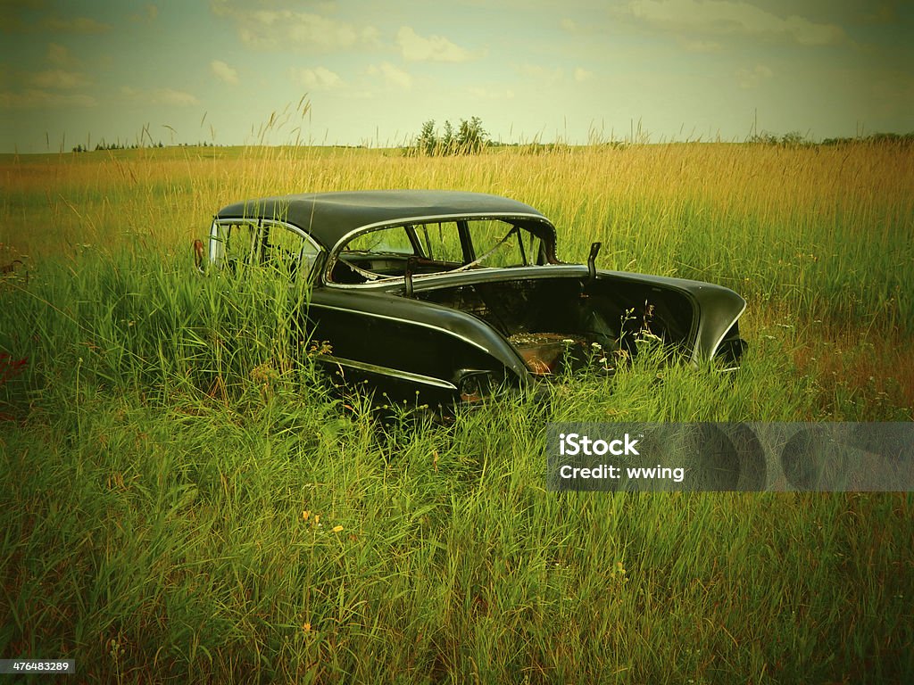 Verlassenen Chevrolet Impala - Lizenzfrei Agrarbetrieb Stock-Foto