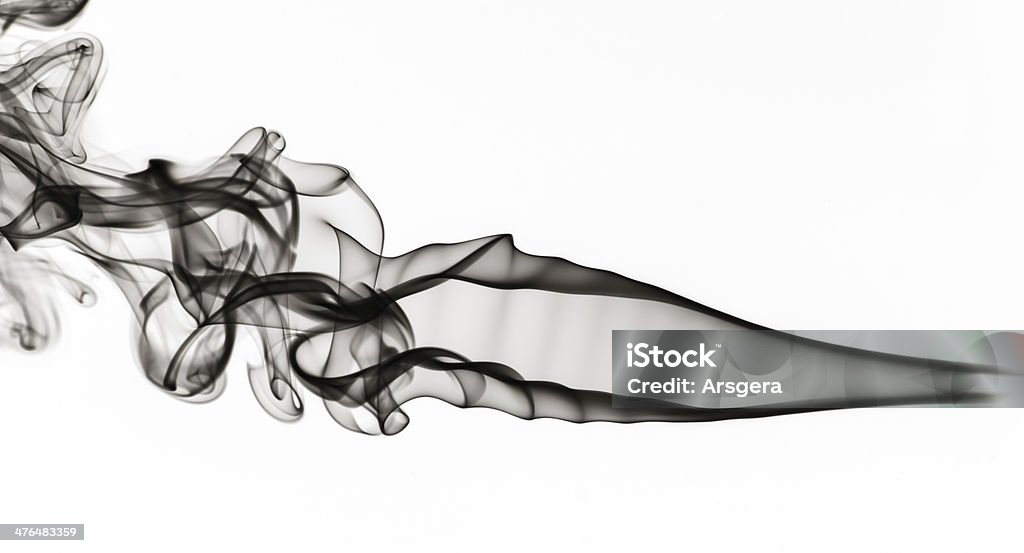 Abstração: black fume espirais forma e curvas - Foto de stock de Abstrato royalty-free