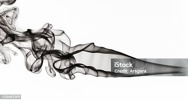 Foto de Abstração Black Fume Espirais Forma E Curvas e mais fotos de stock de Abstrato - Abstrato, Acender, Cinza - Descrição de Cor