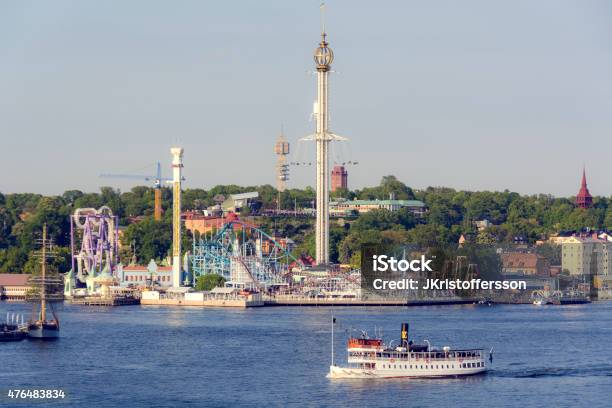 Gröna Lund Amusement Park Stockholm Sweden-foton och fler bilder på 2015 - 2015, Berg- och dalbana, Berömd plats