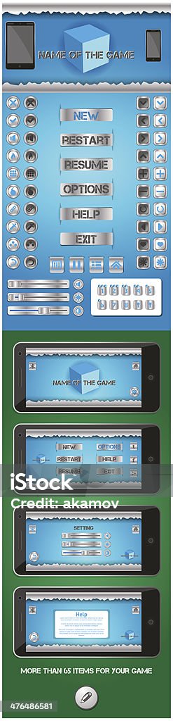 interface utilisateur graphique pour les jeux vidéo 2 - clipart vectoriel de ATH - Interface utilisateur graphique libre de droits