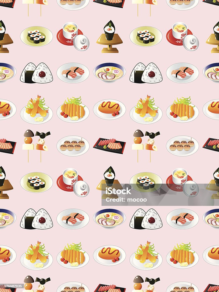 seamless Japanese food pattern seamless Japanese food pattern,cartoon vector illustration Abstract stock vector