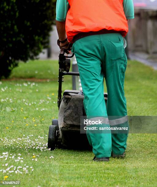 Man Driving Lawn Mower Stock Photo - Download Image Now - Adult, Domestic Life, Engine