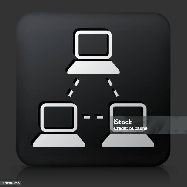 Square Button Computer Interface Black Square Button With Computer Web Stock Illustration - Download ...