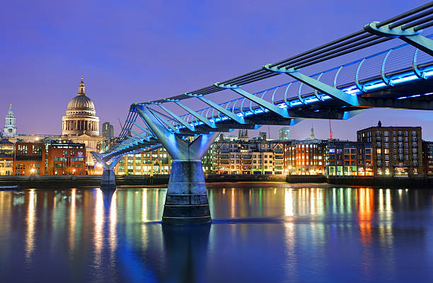 istock Millennium Bridge and Saint Paul Cathedral, London, UK 476489463