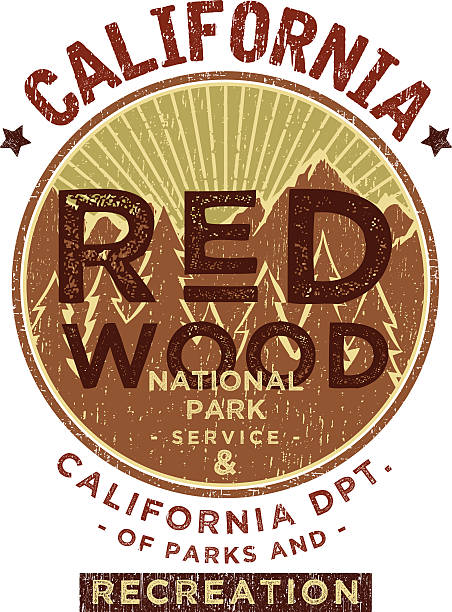 National Park emblem, vintage style
