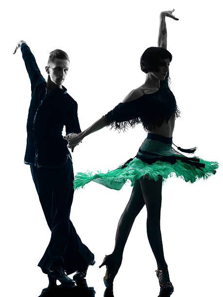 istock elegant couple dancers dancing silhouette 476494434