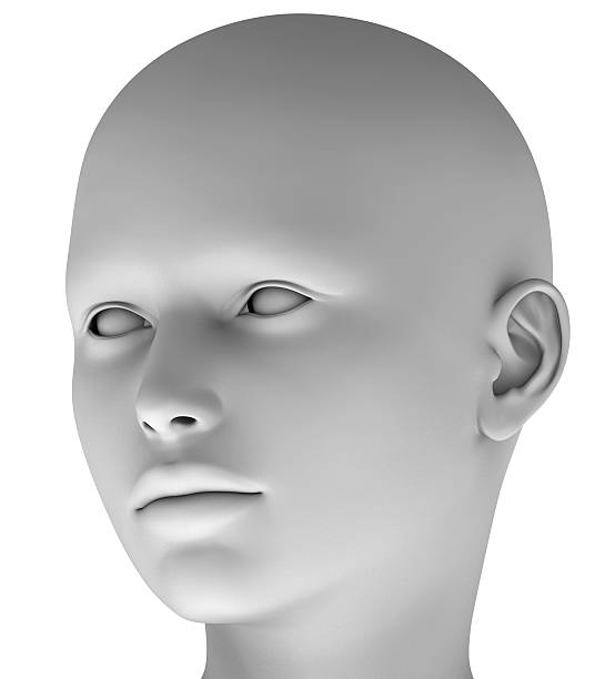 istock 3d head isolated on white background hires ray traced 476499362
