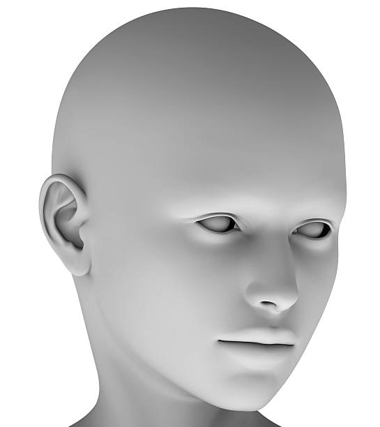 istock 3d head isolated on white background hires ray traced 476499364