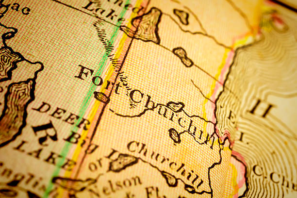 istock Fort Churchill on an Antique map 476506514