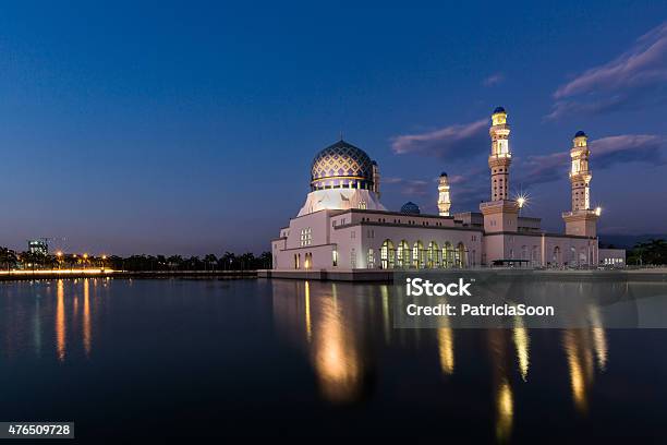 Kota Kinabalu City Floating Mosque Sabah Borneo East Malaysia Stock Photo - Download Image Now