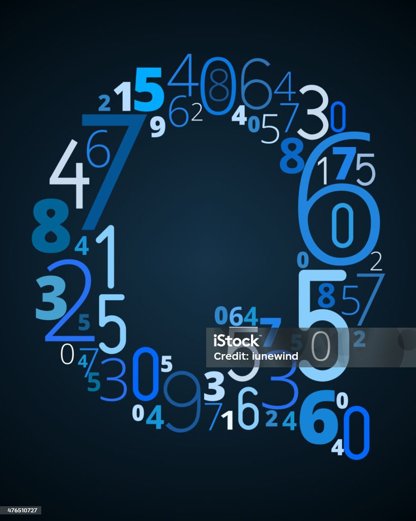 Q Numbers Examples Letter Q Vector Font From Numbers Stock Illustration - Download Image ...