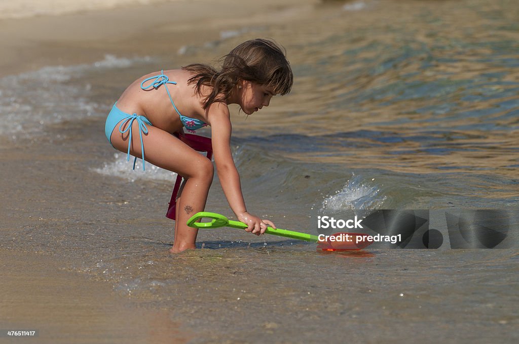 Kind am Strand - Lizenzfrei Aktivitäten und Sport Stock-Foto