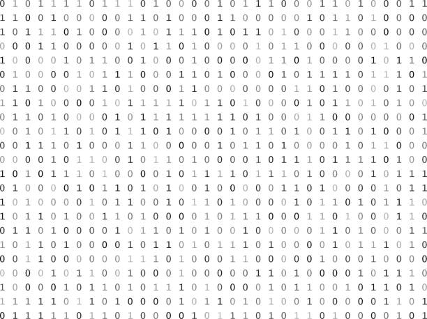 ilustrações de stock, clip art, desenhos animados e ícones de código binário de ecrã plano - binary code