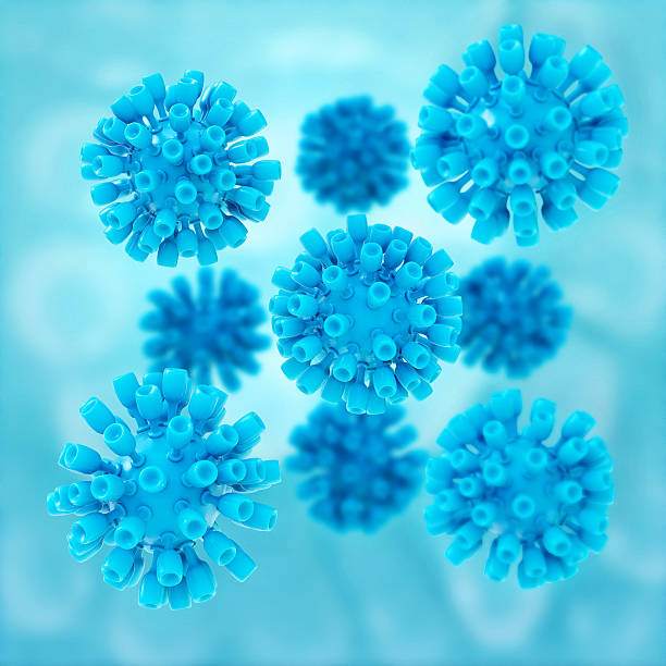 Hepatitis Virus - 3d rendered illustration stock photo