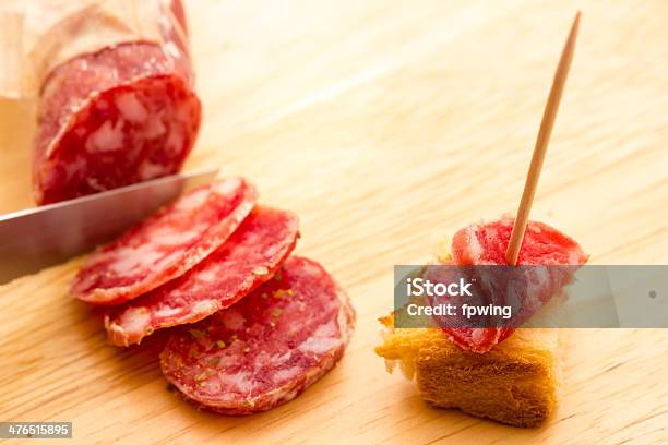 Sliced Salami Stock Photo - Download Image Now - Backgrounds, Close-up, Cultures