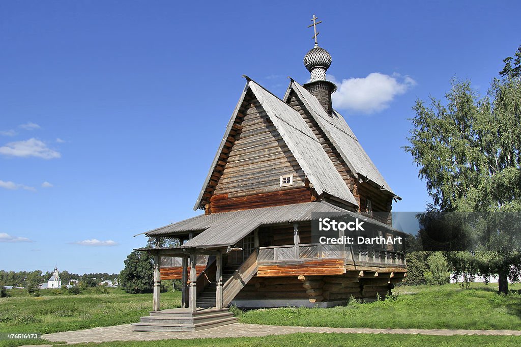 Iglesia ortodoxa de madera - Foto de stock de Aire libre libre de derechos