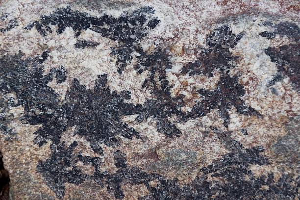 istock Surface of natural   black and dark red stone 476520905