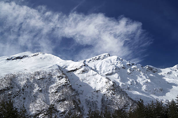 istock View on off-piste ski slope at sun windy day 476531482