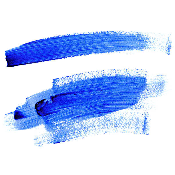 istock Traces of Lines with Blue Paint 476533293