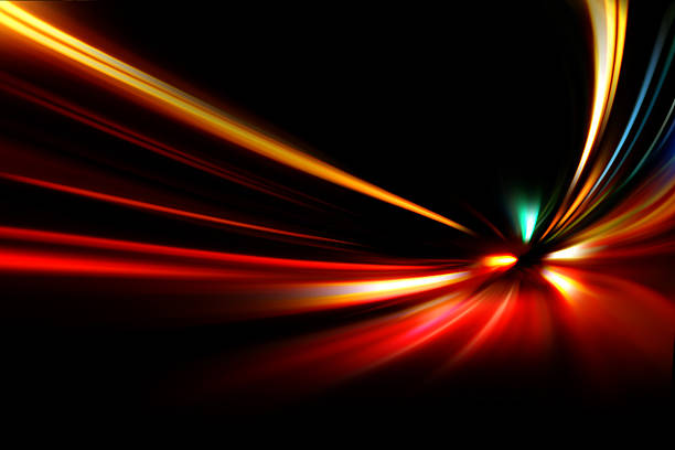 Cтоковое фото Скорость движения на дороге ночью