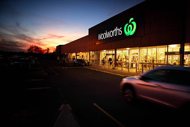 Woolworths Store in Mt Gambier South Australia stock photo