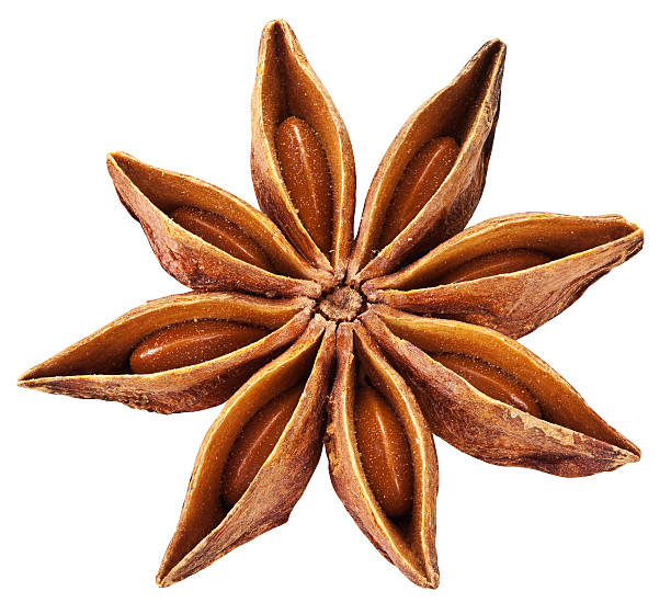 Anise star isolated on white background. Anise isolated on white background. Clipping path. star anise stock pictures, royalty-free photos & images