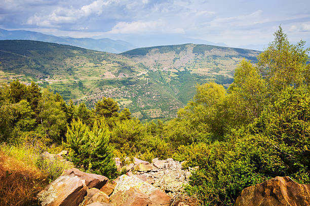 Summer view of Pyrenees mountains.  Catalonia