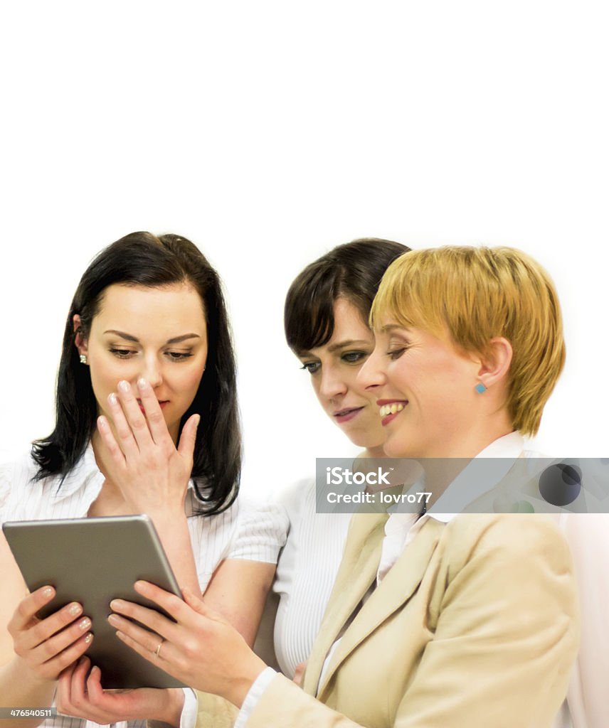 Trois femmes avec Souris tactile - Photo de Adulte libre de droits